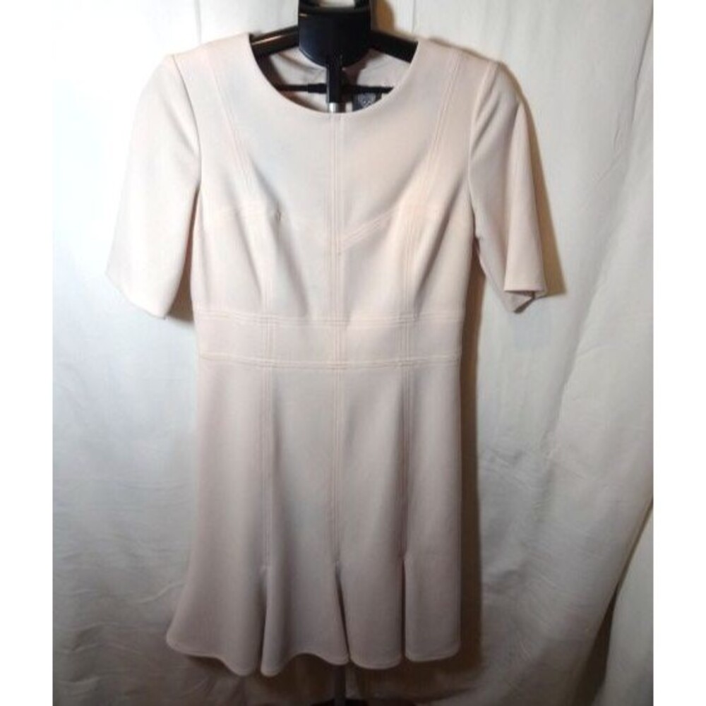 Vince Camuto Women Size 10 Light Pink Short Sleeve Sheath Dress